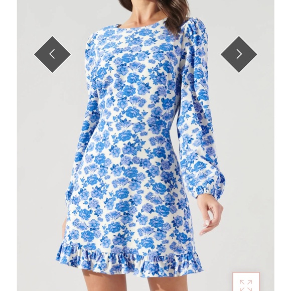 Sugarlips Dresses & Skirts - Sugar lips Wilma Floral Ruffle Flounce Mini Dress size L NWT
